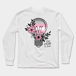 Demigirl Light Bulb with Flowers Long Sleeve T-Shirt